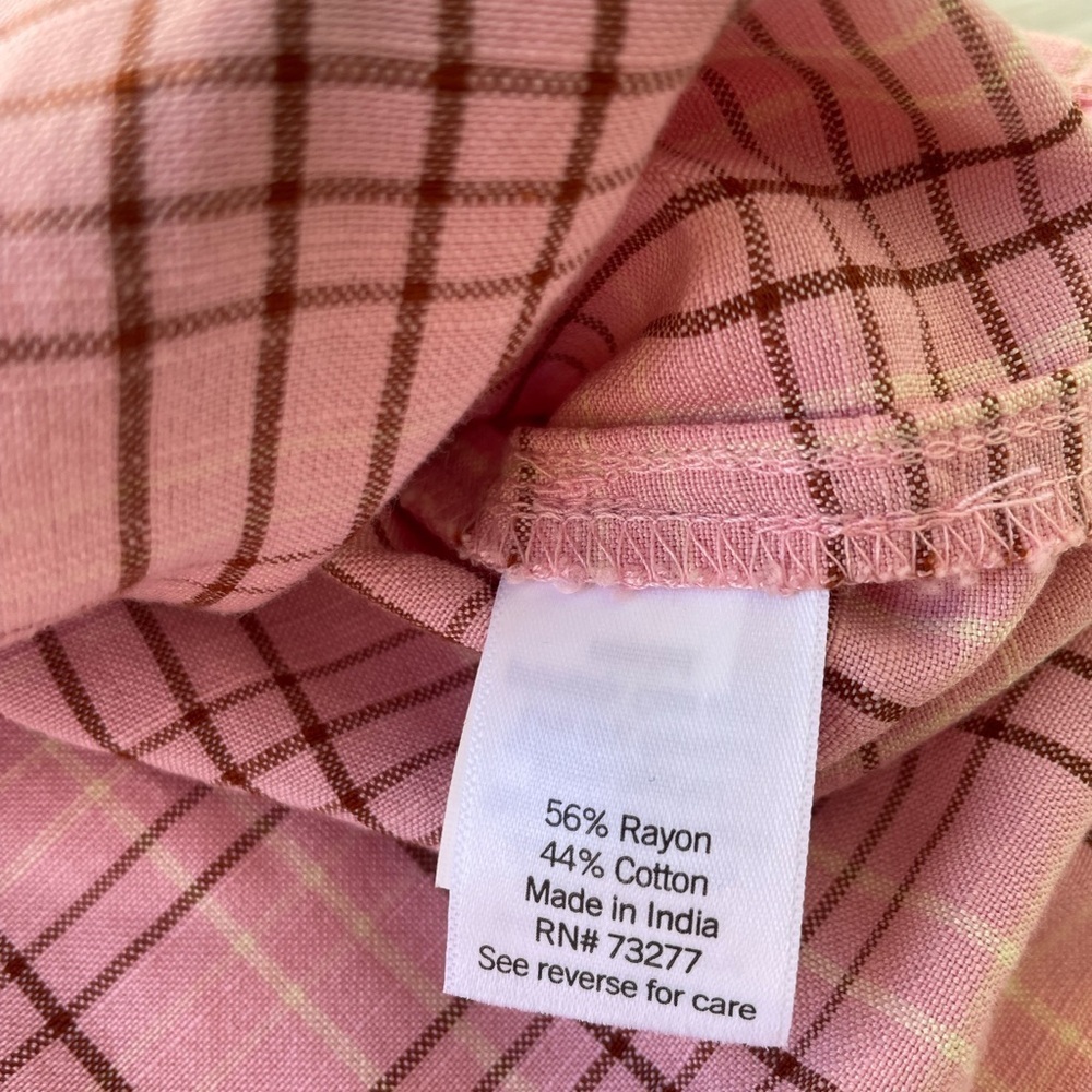 Lauren Conrad - Plaid Button-down Blouse - Size Medium - Picture 5 of 9
